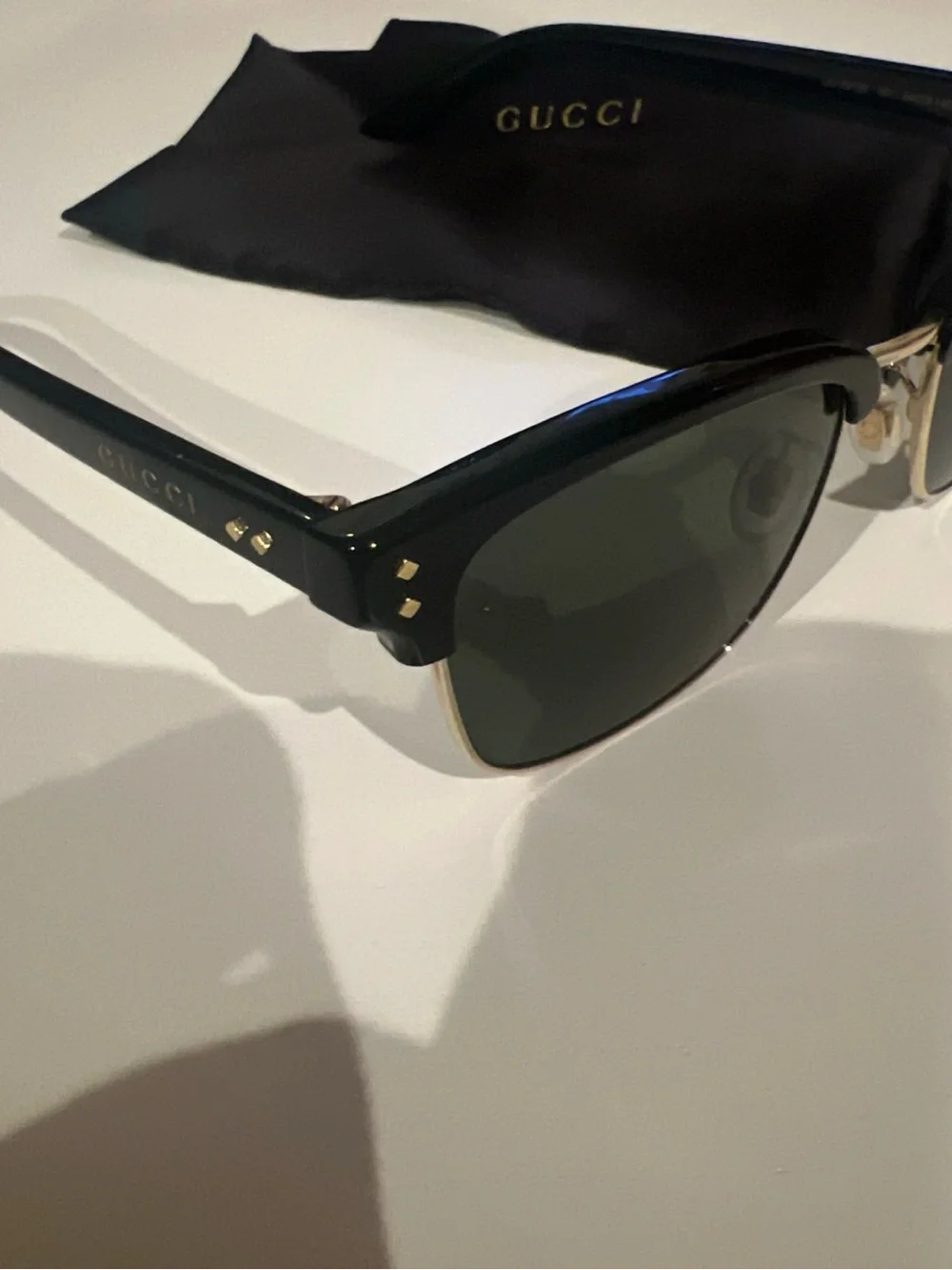 GUCCI GG1897SK 001 Black Grey Men's 54-19-145 Medium Sunglasses Italy